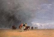 David Cox crossing the sands oil